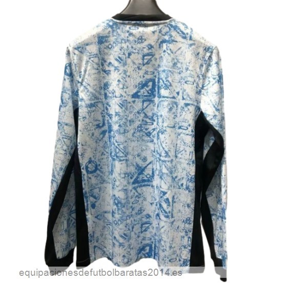 Nuevo Tailandia 2ª Manga Larga Portugal 2024 Azul Baratas